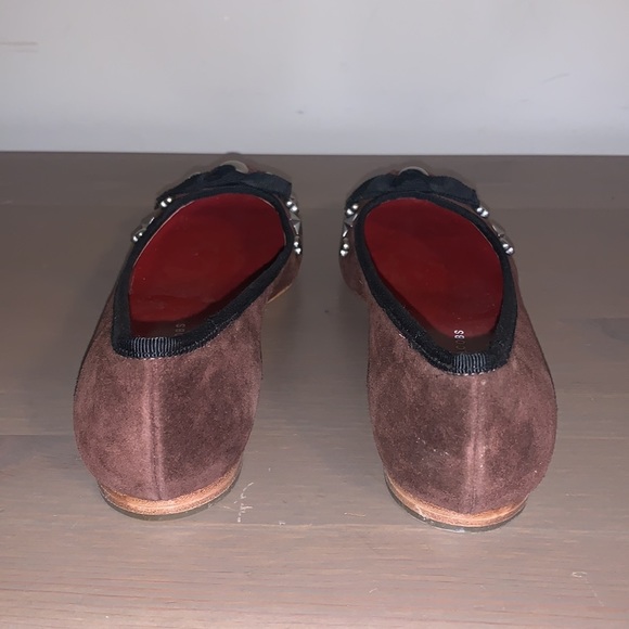 Marc by Marc Jacobs Maroon Suede Flats - Women’s Size 37 - Picture 4 of 9